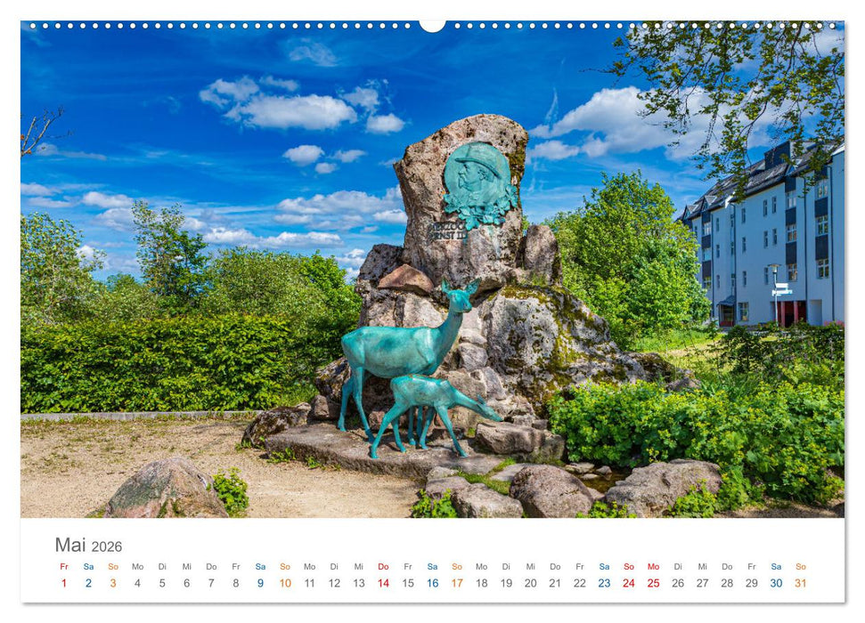 Oberhof - Urlaubsparadies am Rennsteig (CALVENDO Premium Wandkalender 2026)