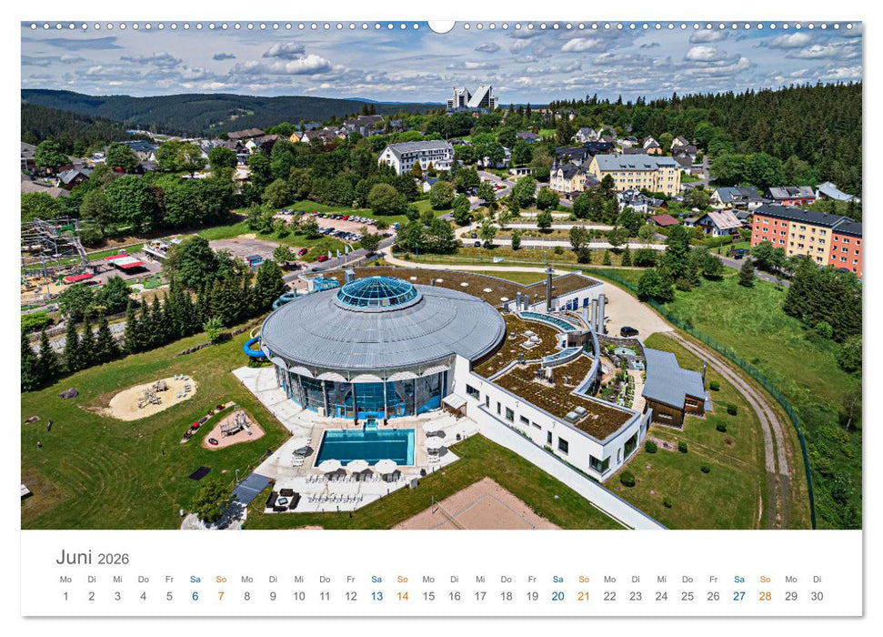 Oberhof - Urlaubsparadies am Rennsteig (CALVENDO Premium Wandkalender 2026)