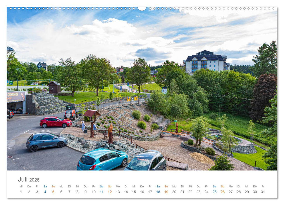 Oberhof - Urlaubsparadies am Rennsteig (CALVENDO Premium Wandkalender 2026)
