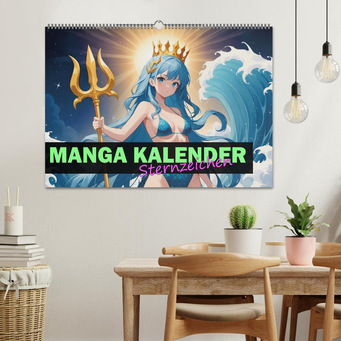 Manga Kalender Sternzeichen (CALVENDO Wandkalender 2026)