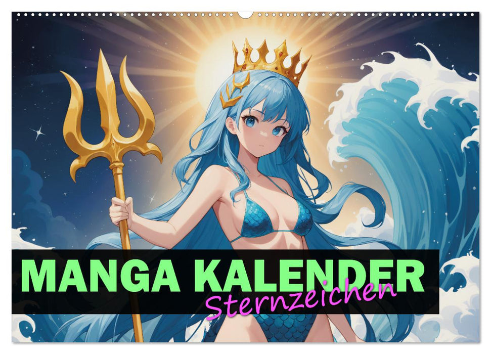 Manga Kalender Sternzeichen (CALVENDO Wandkalender 2026)