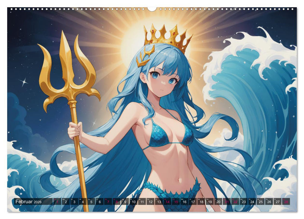 Manga Kalender Sternzeichen (CALVENDO Wandkalender 2026)