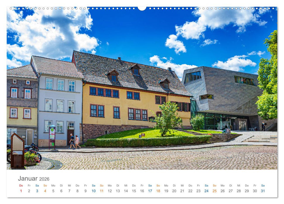 Eisenach - zu Füßen der Wartburg (CALVENDO Premium Wandkalender 2026)