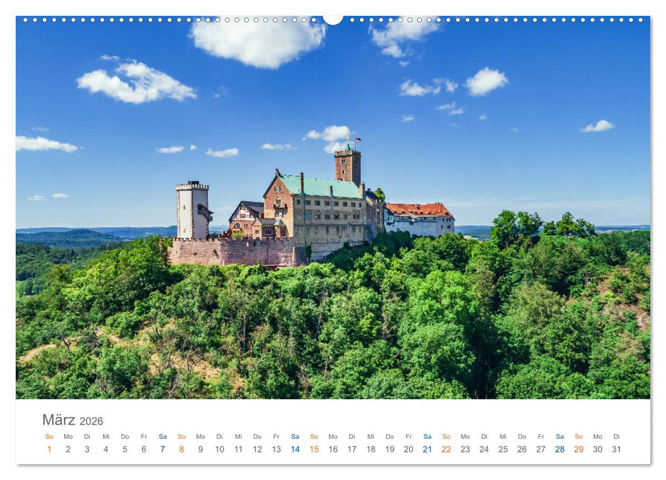 Eisenach - zu Füßen der Wartburg (CALVENDO Premium Wandkalender 2026)