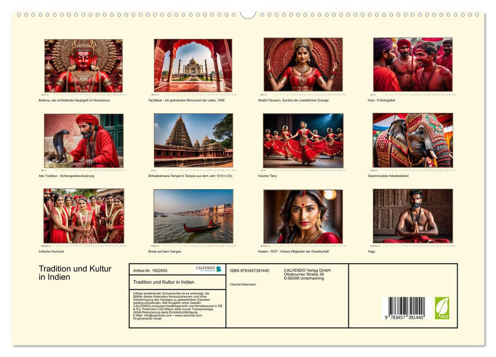 Tradition und Kultur in Indien (CALVENDO Premium Wandkalender 2026)