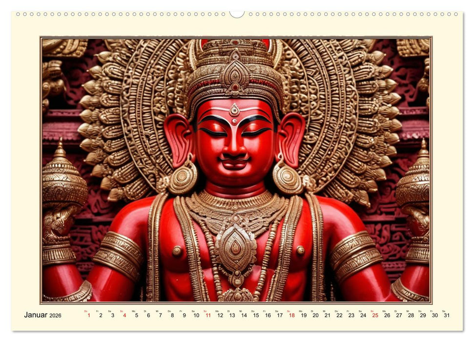 Tradition und Kultur in Indien (CALVENDO Premium Wandkalender 2026)
