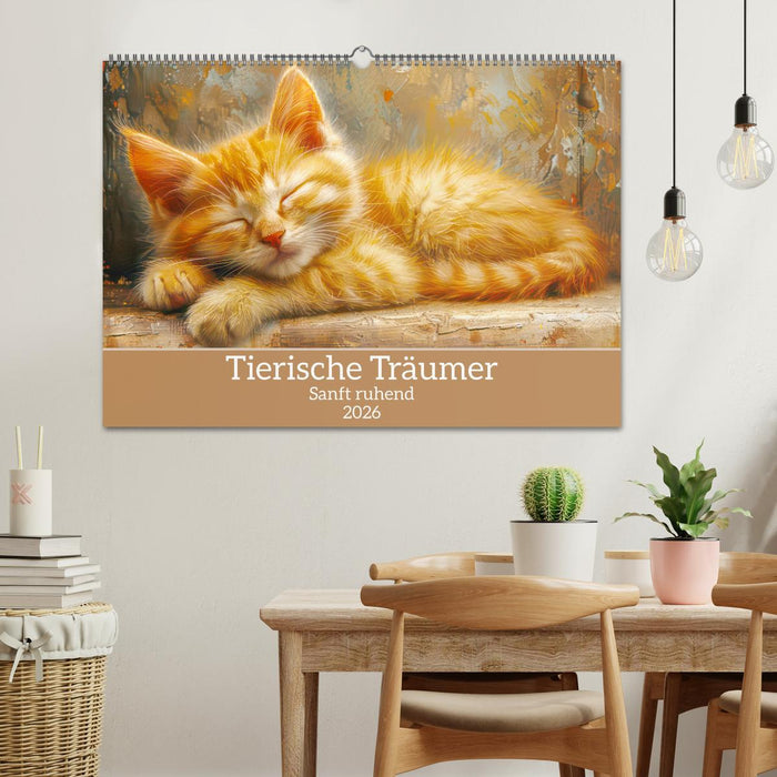 Tierische Träumer - Sanft ruhend (CALVENDO Wandkalender 2026)