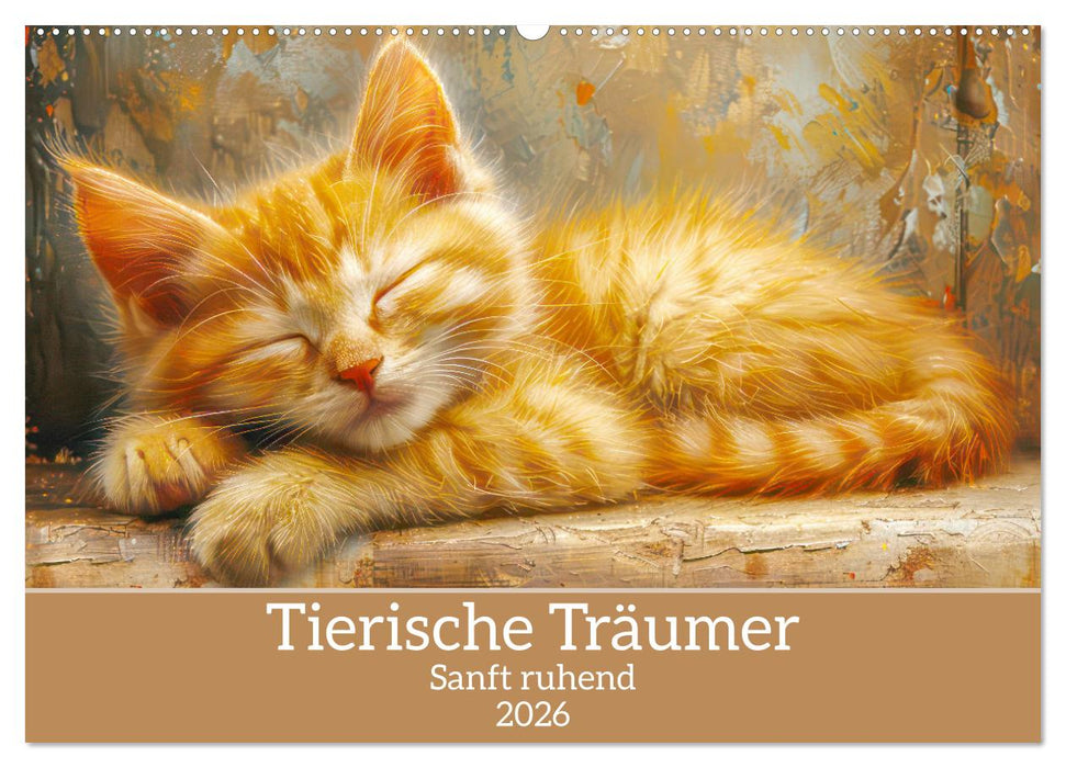 Tierische Träumer - Sanft ruhend (CALVENDO Wandkalender 2026)