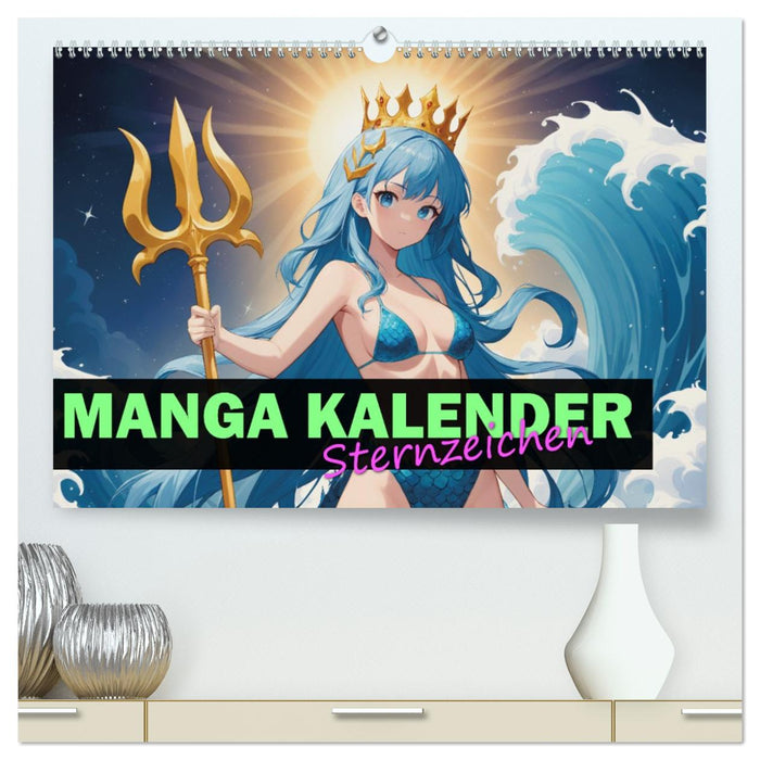 Manga Kalender Sternzeichen (CALVENDO Premium Wandkalender 2026)