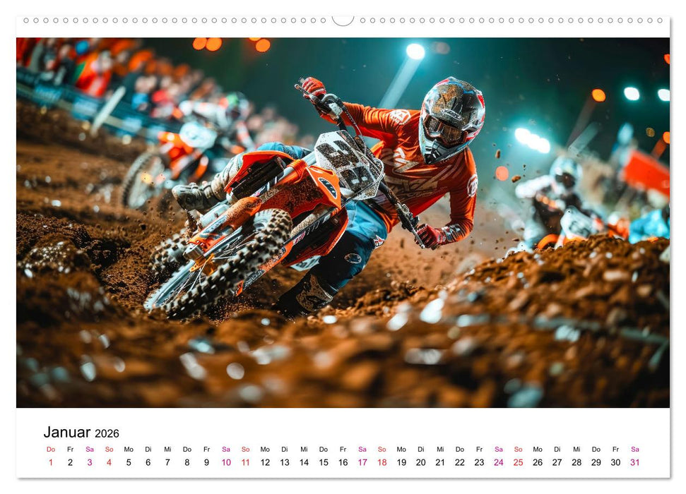 Motocross Erlebnisse (CALVENDO Premium Wandkalender 2026)