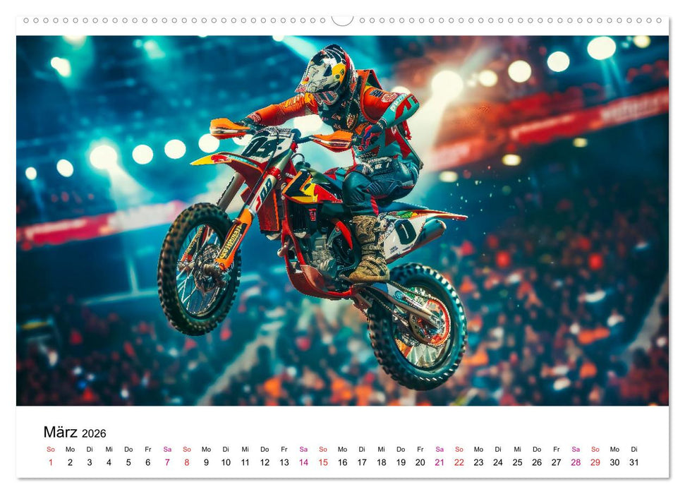 Motocross Erlebnisse (CALVENDO Premium Wandkalender 2026)