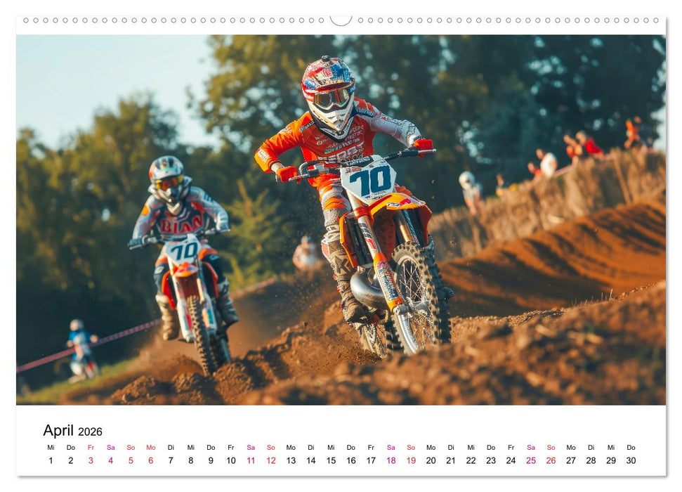 Motocross Erlebnisse (CALVENDO Premium Wandkalender 2026)