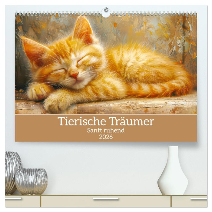 Tierische Träumer - Sanft ruhend (CALVENDO Premium Wandkalender 2026)