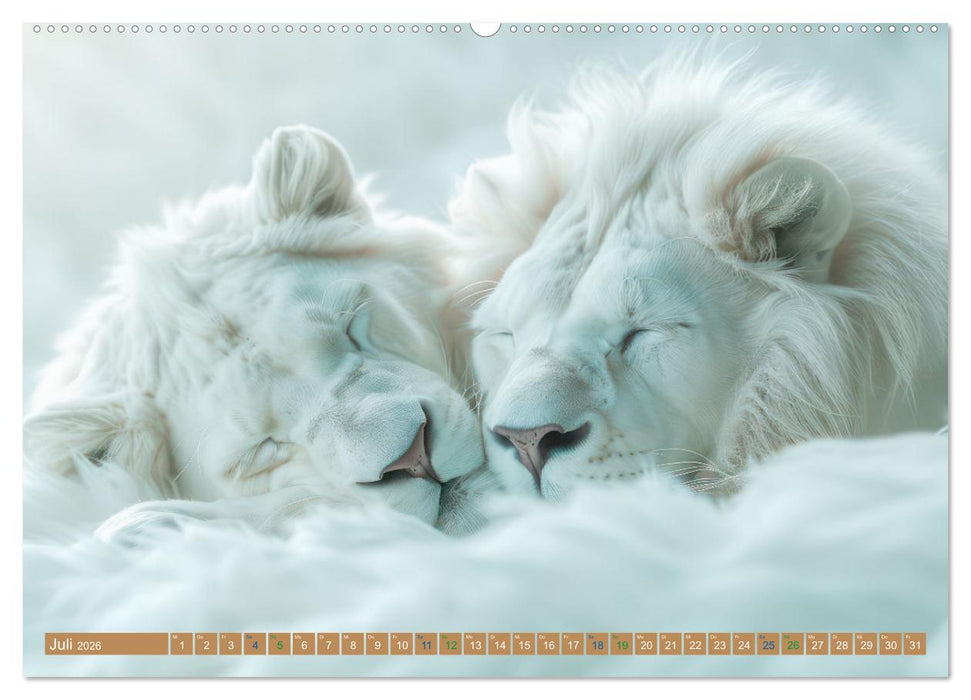 Tierische Träumer - Sanft ruhend (CALVENDO Premium Wandkalender 2026)