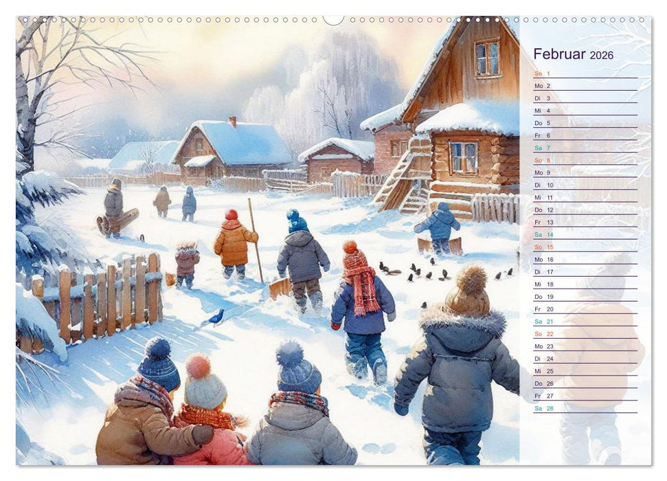 KINDERLAND (CALVENDO Premium Wandkalender 2026)