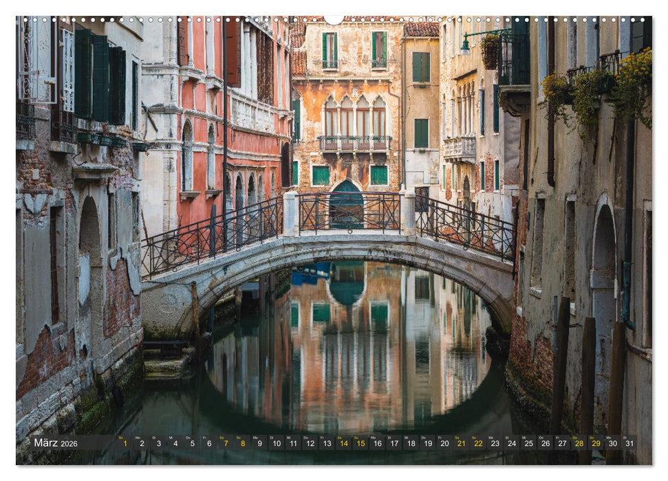 Malerisches Venedig (CALVENDO Premium Wandkalender 2026)