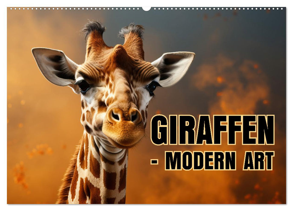 GIRAFFEN - Modern Art (CALVENDO Wandkalender 2026)