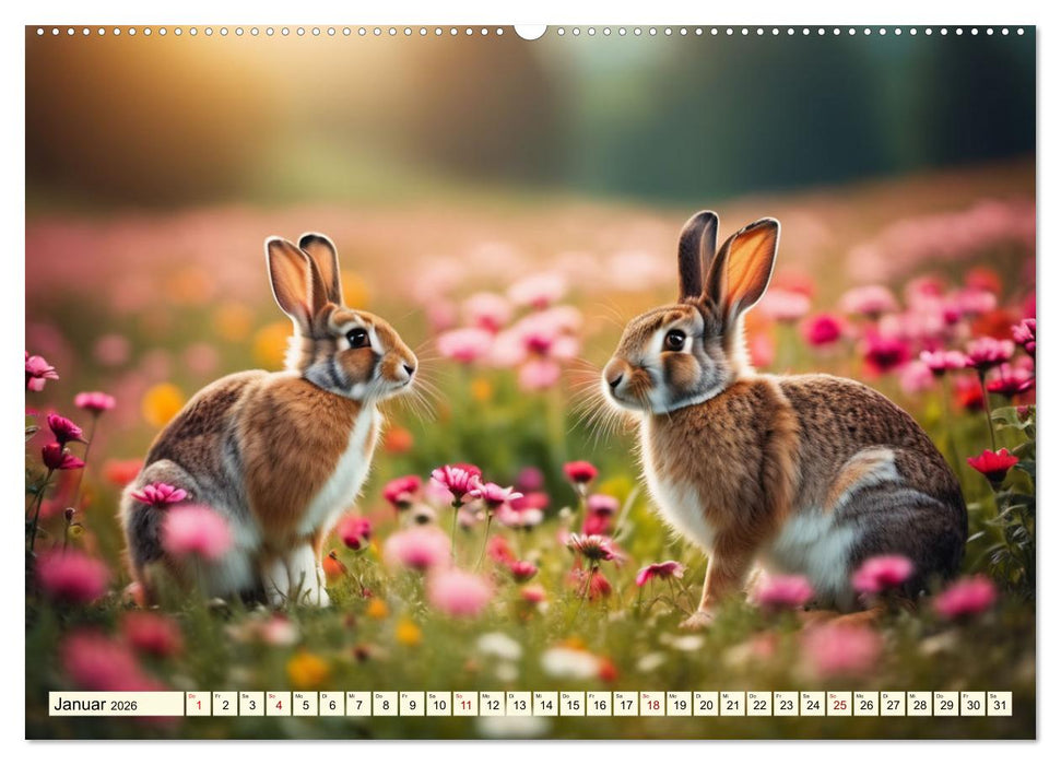 Mümmelmänner - Goldige Kaninchen (CALVENDO Wandkalender 2026)