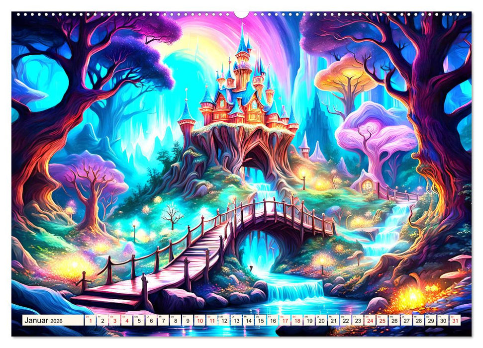 Verzauberte Schlösser (CALVENDO Premium Wandkalender 2026)