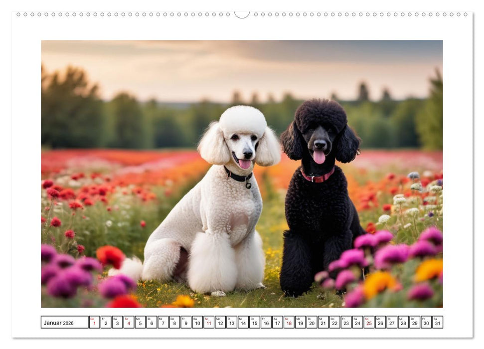 Haustiere - Black and White (CALVENDO Wandkalender 2026)