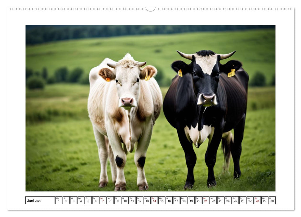 Haustiere - Black and White (CALVENDO Wandkalender 2026)