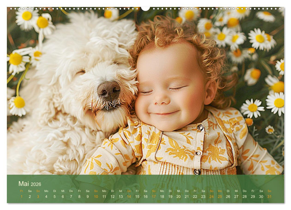 Zauberhafte Babys. Süße Momente mit niedlichen Tieren (CALVENDO Premium Wandkalender 2026)