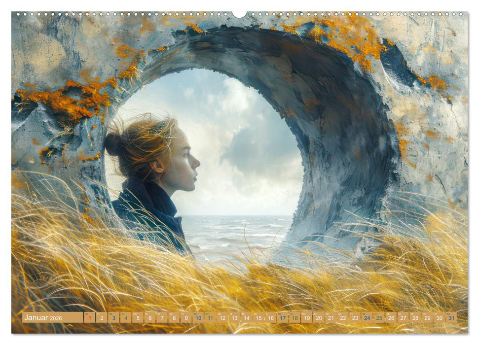 Sanfte Traumwerke - Traumwelten (CALVENDO Wandkalender 2026)