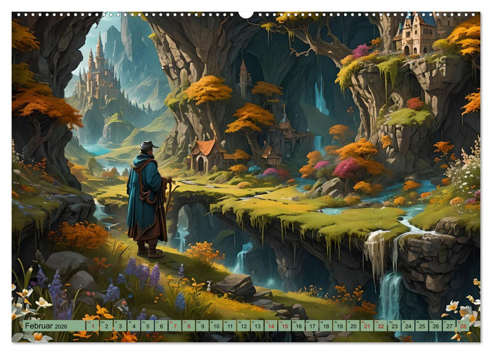 Mittelalterliche Städte und Burgen (CALVENDO Premium Wandkalender 2026)