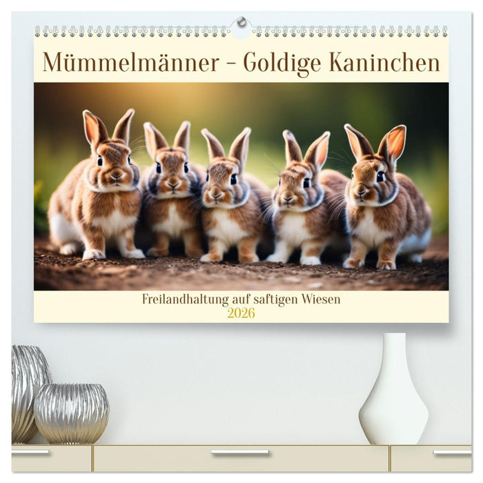 Mümmelmänner - Goldige Kaninchen (CALVENDO Premium Wandkalender 2026)