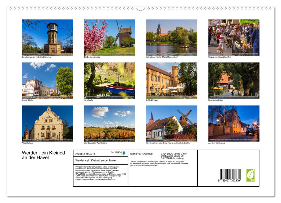 Werder - ein Kleinod an der Havel (CALVENDO Premium Wandkalender 2026)
