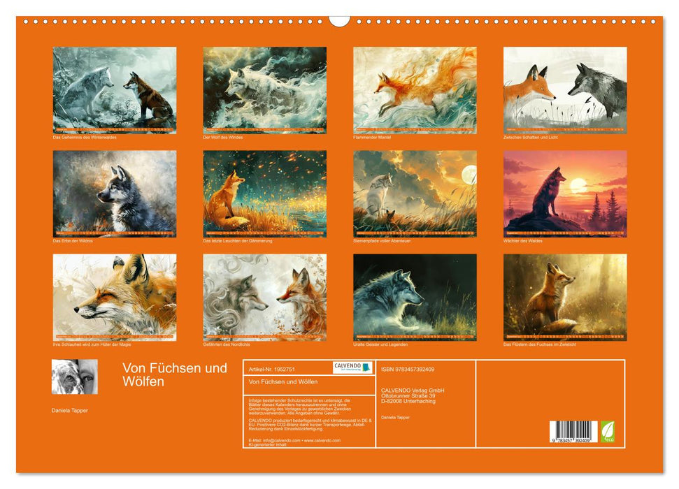 Von Füchsen und Wölfen (CALVENDO Wandkalender 2026)