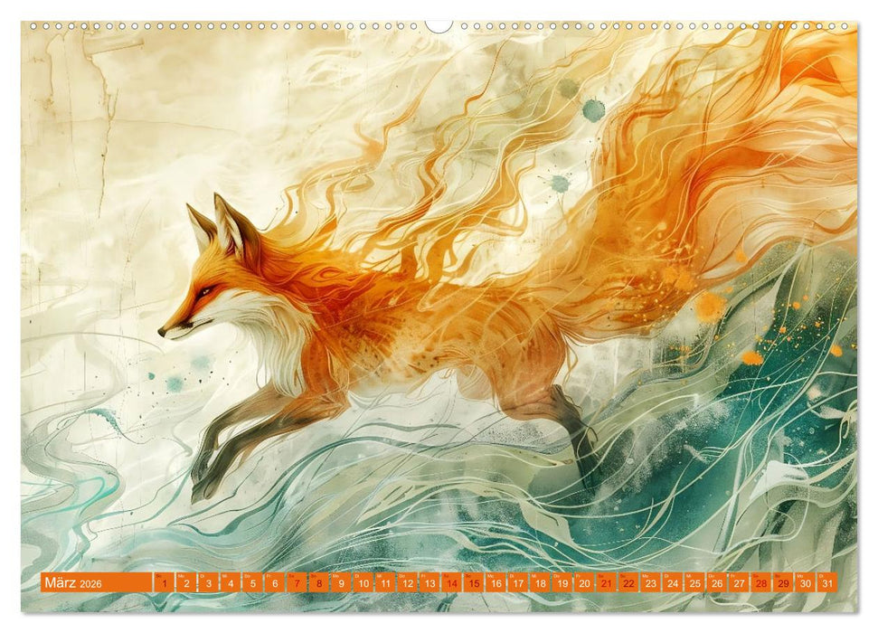 Von Füchsen und Wölfen (CALVENDO Wandkalender 2026)