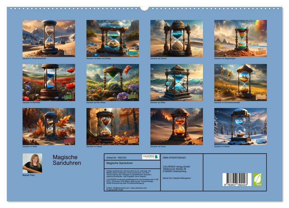 Magische Sanduhren (CALVENDO Premium Wandkalender 2026)