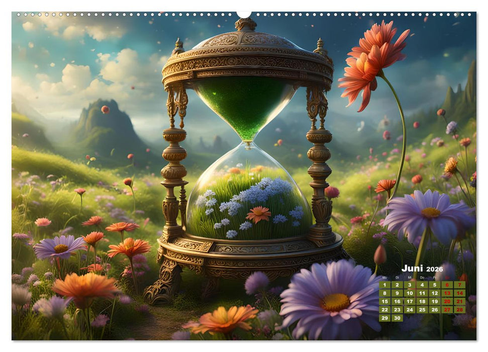 Magische Sanduhren (CALVENDO Premium Wandkalender 2026)