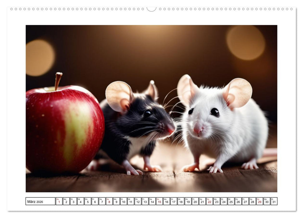 Haustiere - Black and White (CALVENDO Premium Wandkalender 2026)