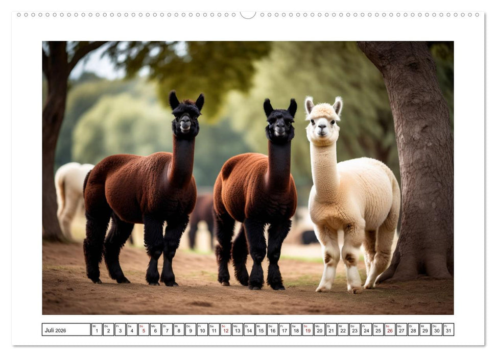 Haustiere - Black and White (CALVENDO Premium Wandkalender 2026)
