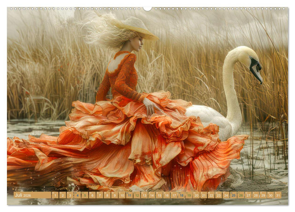 Sanfte Traumwerke - Traumwelten (CALVENDO Premium Wandkalender 2026)