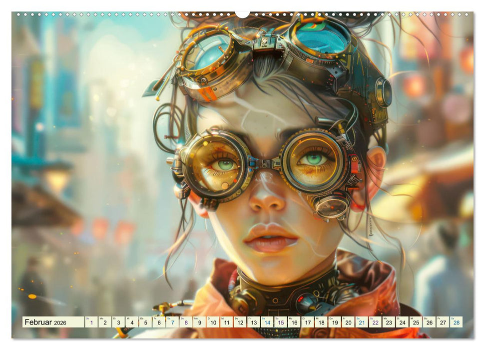 Steampunk - Blütezeit der Mechanik (CALVENDO Wandkalender 2026)