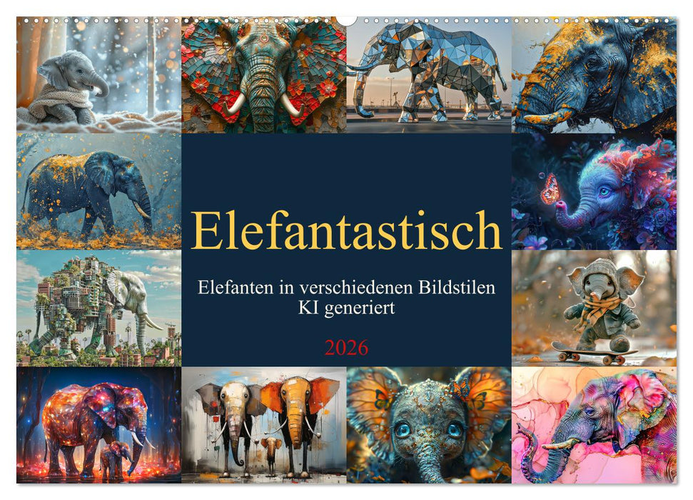 Elefantastisch (CALVENDO Wandkalender 2026)