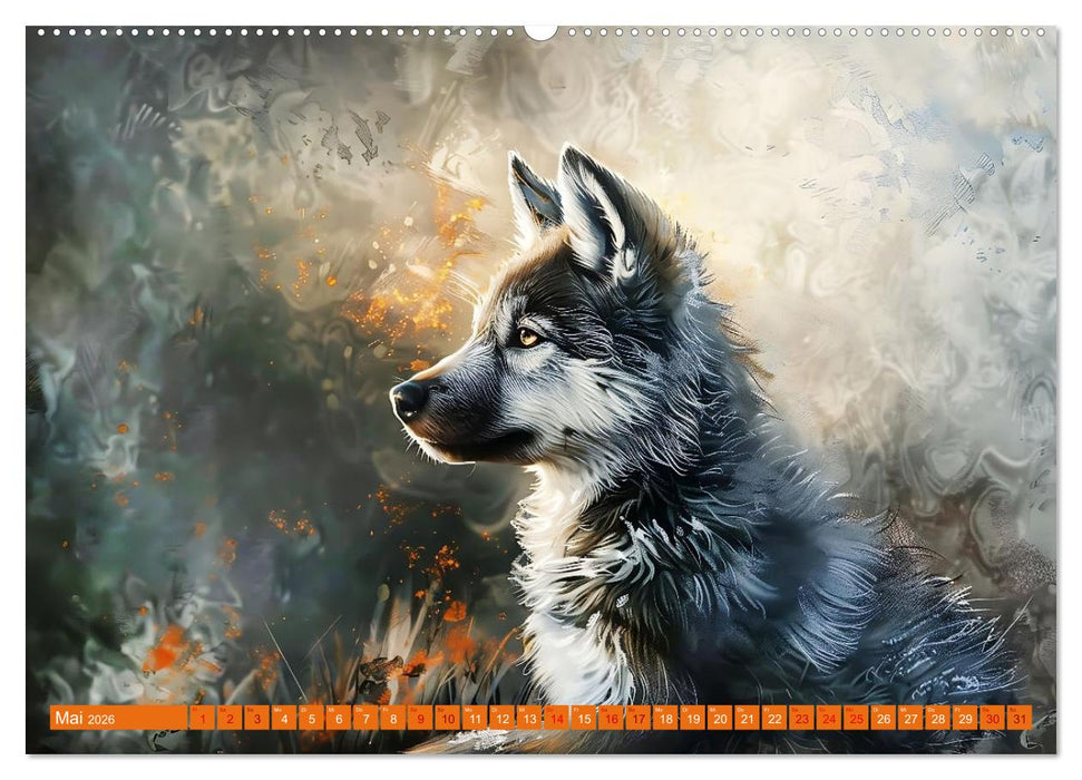 Von Füchsen und Wölfen (CALVENDO Premium Wandkalender 2026)