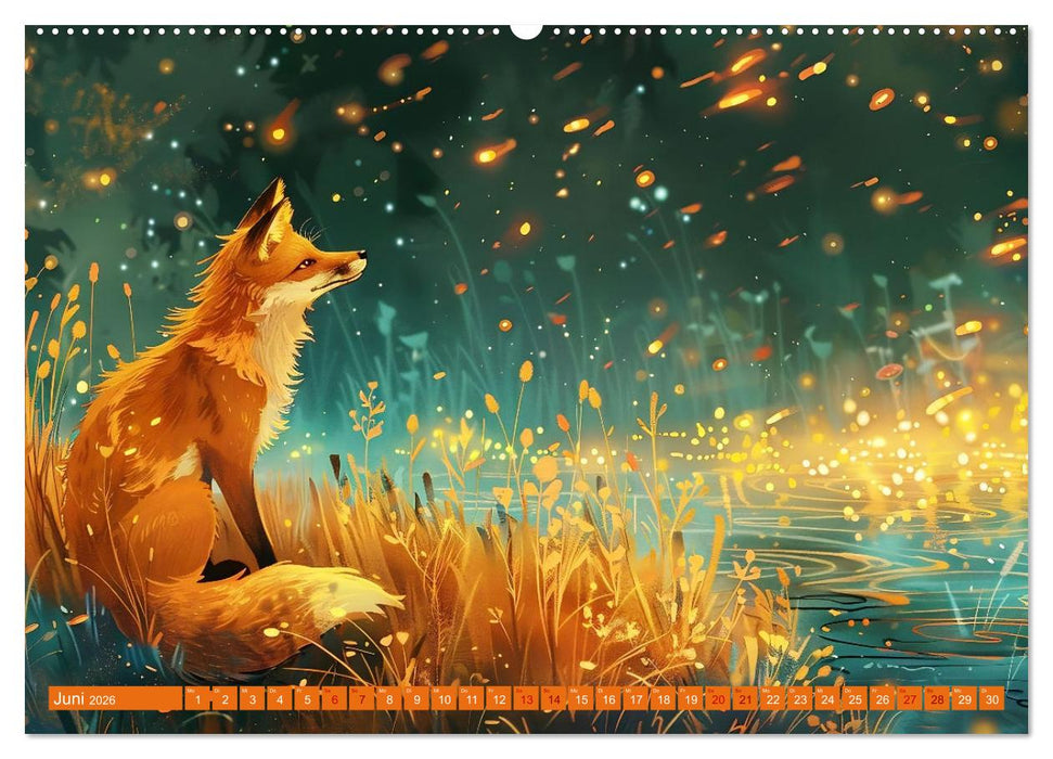 Von Füchsen und Wölfen (CALVENDO Premium Wandkalender 2026)
