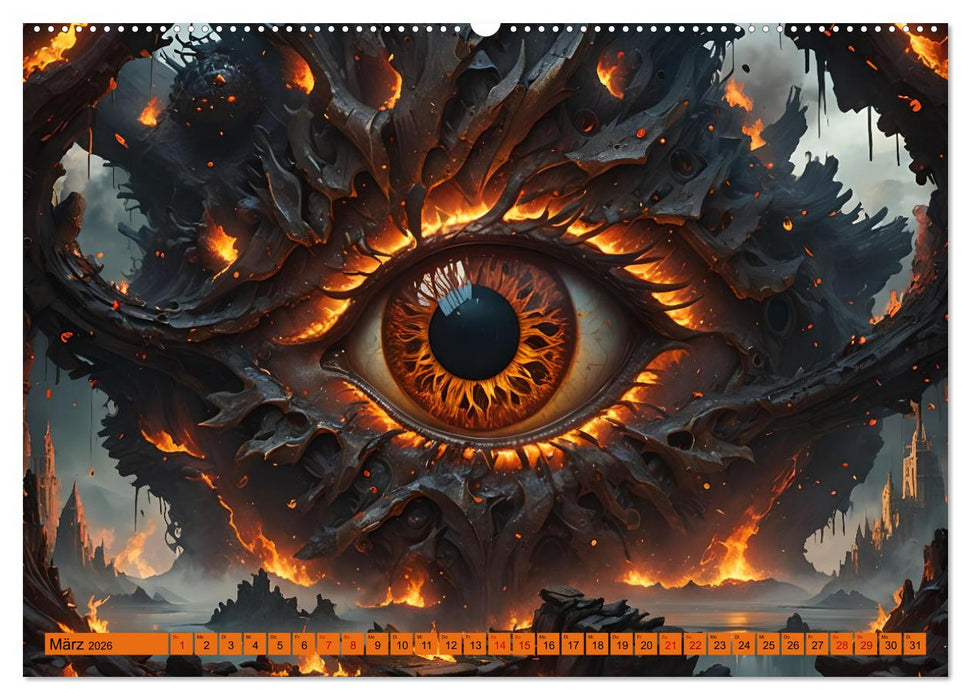 Magische Augen (CALVENDO Premium Wandkalender 2026)