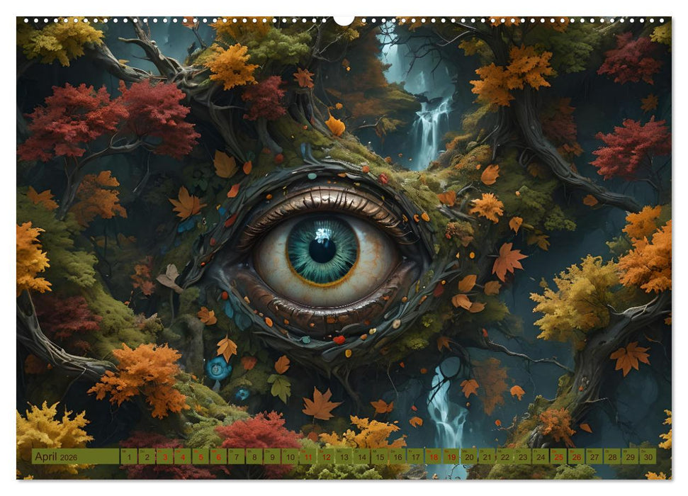 Magische Augen (CALVENDO Premium Wandkalender 2026)