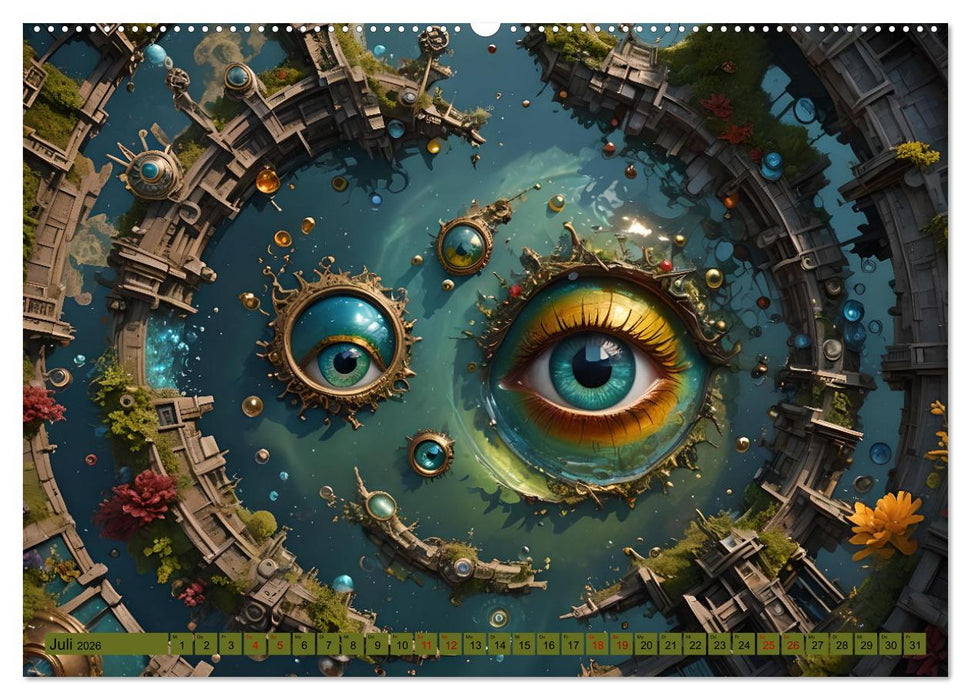 Magische Augen (CALVENDO Premium Wandkalender 2026)