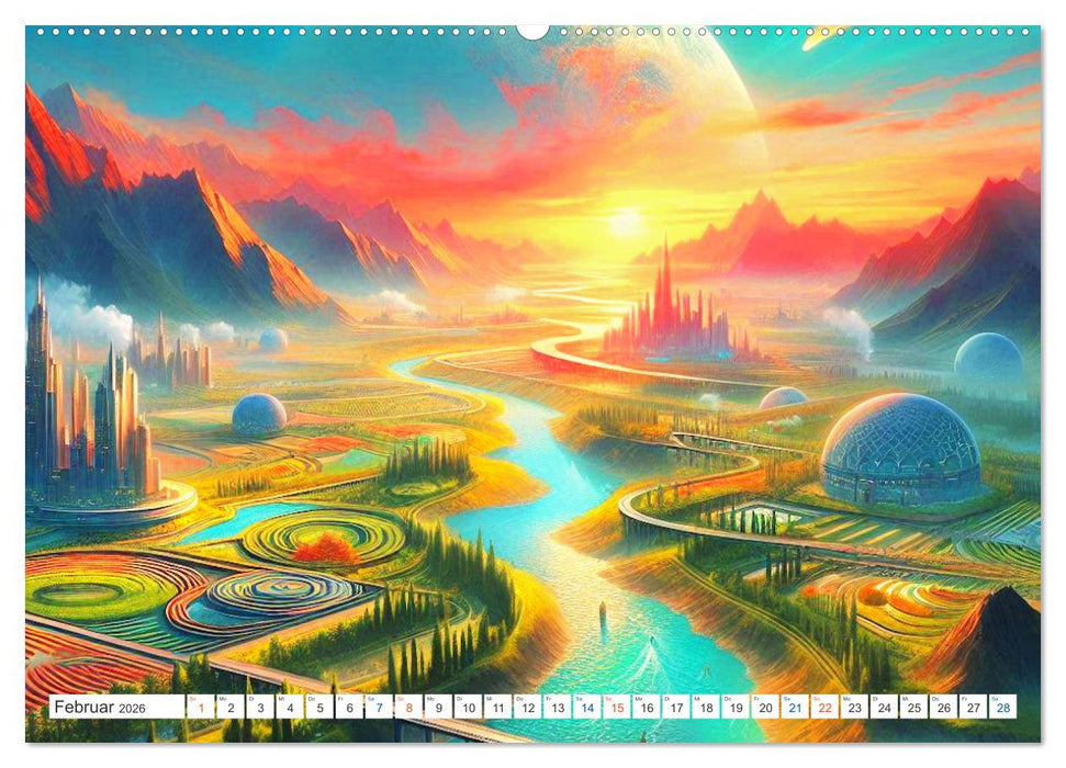 Futurplaneten (CALVENDO Premium Wandkalender 2026)