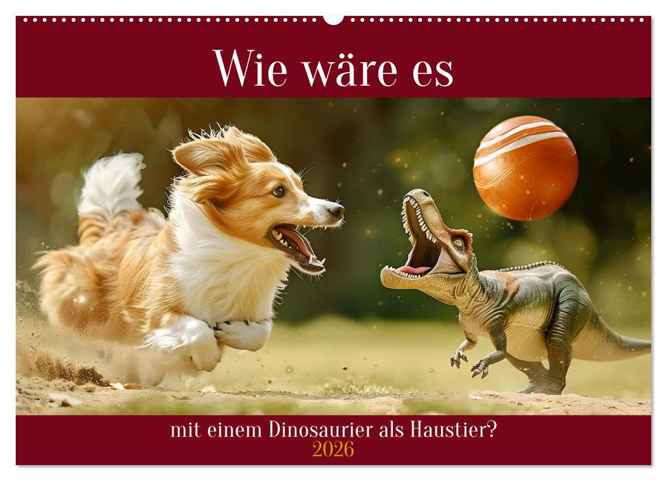 Wie wäre es mit einem Dinosaurier als Haustier? (CALVENDO Wandkalender 2026)