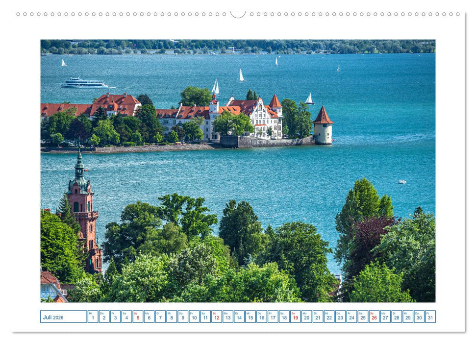 Insel Lindau - Bayerische Perle im Bodensee (CALVENDO Premium Wandkalender 2026)