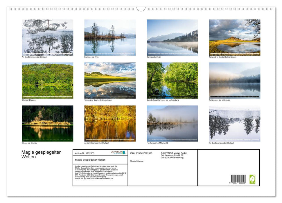 Magie gespiegelter Welten (CALVENDO Wandkalender 2026)