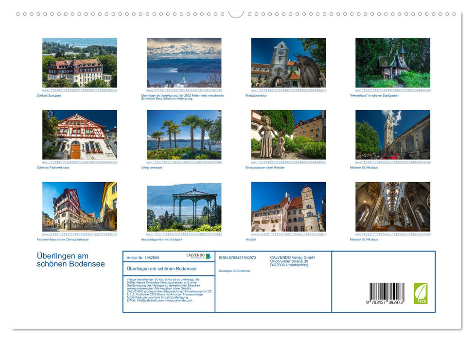 Überlingen am schönen Bodensee (CALVENDO Premium Wandkalender 2026)