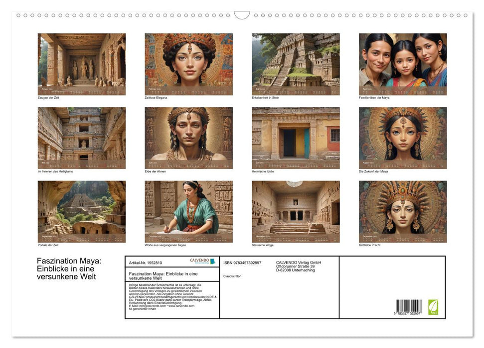 Faszination Maya: Einblicke in eine versunkene Welt (CALVENDO Wandkalender 2026)